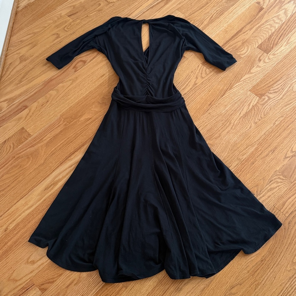 BCBG Midi dress black fit and flare dress - Picture 2 of 2